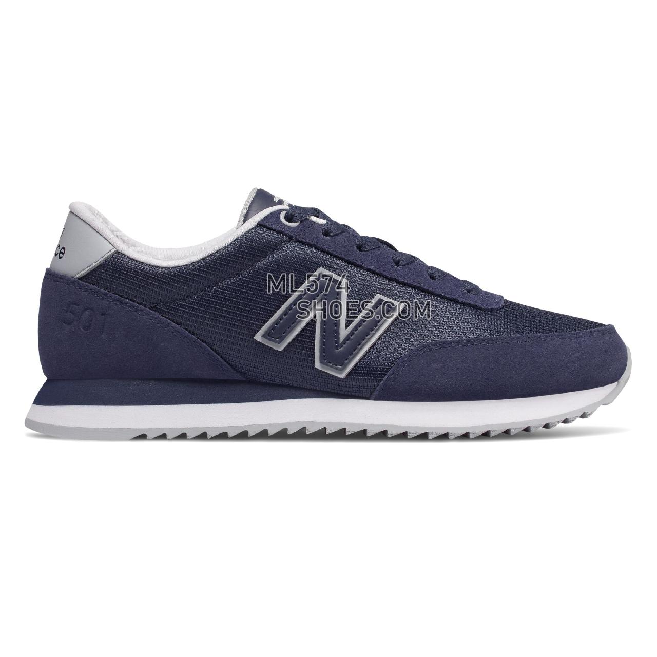 New Balance 501 Ripple Sole - Women's 501 - Classic Navy with White - WZ501NRF