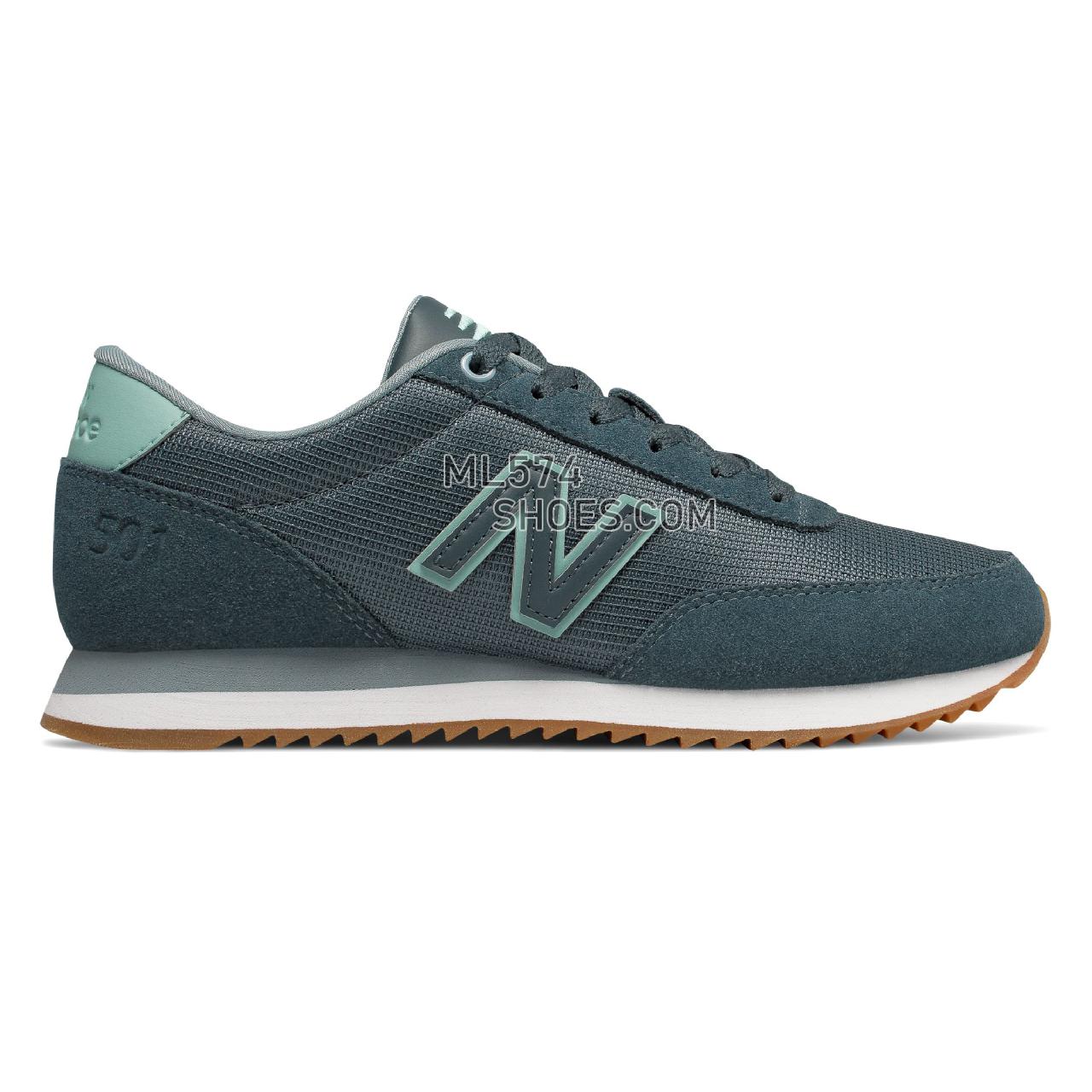 New Balance 501 - Women's 501 - Classic Petrol with Mineral Sage - WZ501MSC
