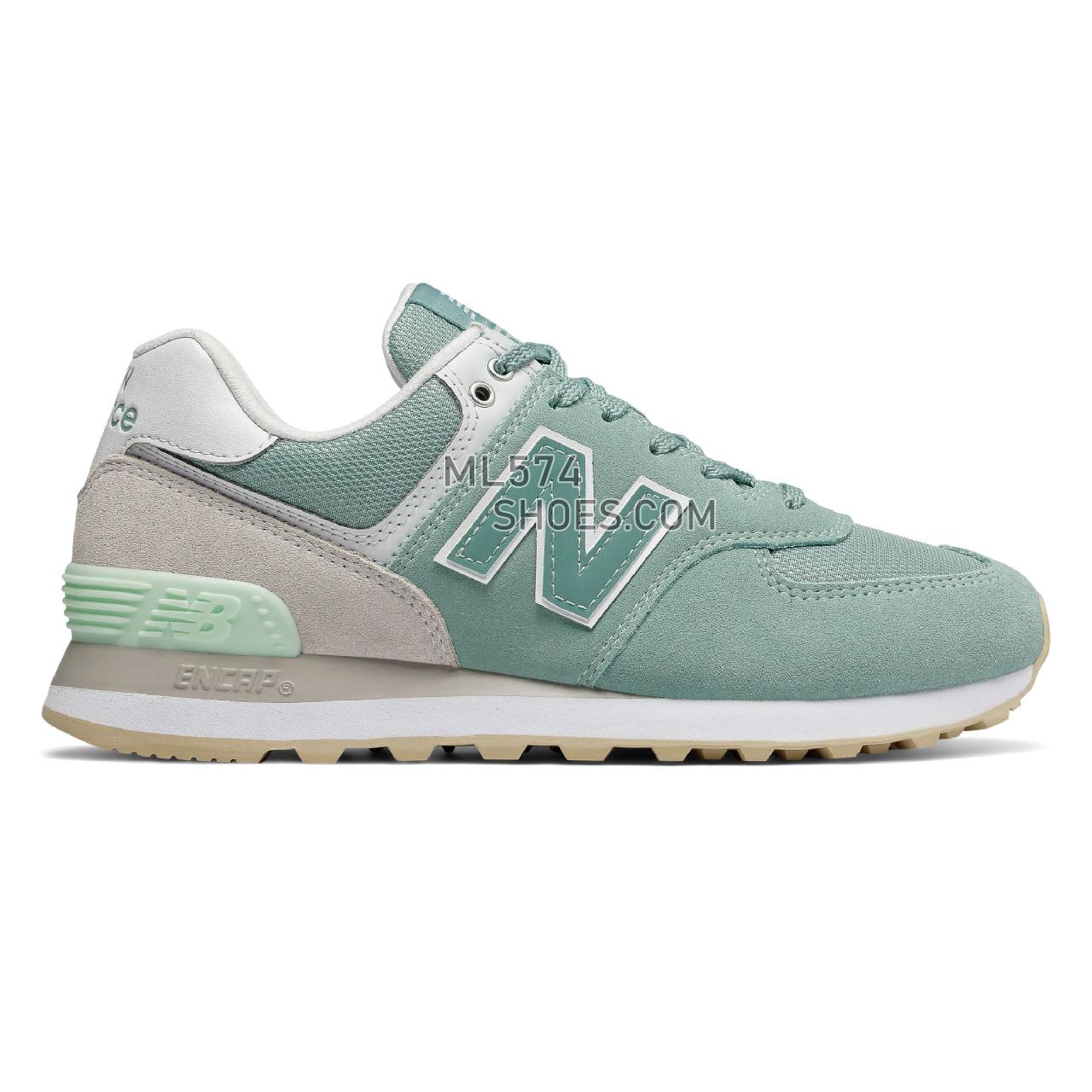 New Balance 574 - Women's 574 - Classic Mineral Sage with Nimbus Cloud - WL574TAB