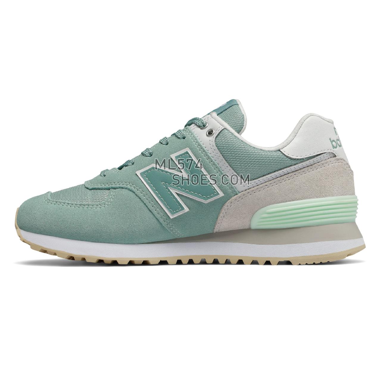 New Balance 574 - Women's 574 - Classic Mineral Sage with Nimbus Cloud - WL574TAB