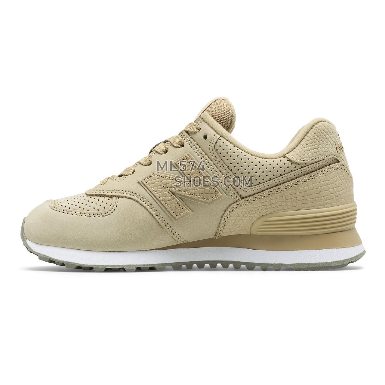 New Balance 574 Serpent Luxe - Women's 574 - Classic Beige - WL574URS