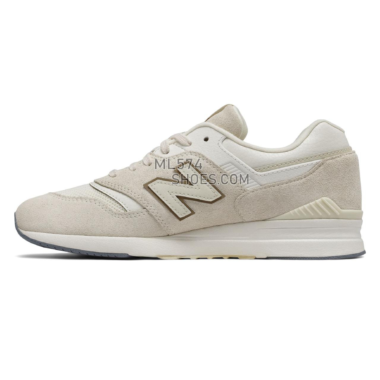 New Balance Leather 697 - Women's 697 - Classic Moonbeam - WL697CD