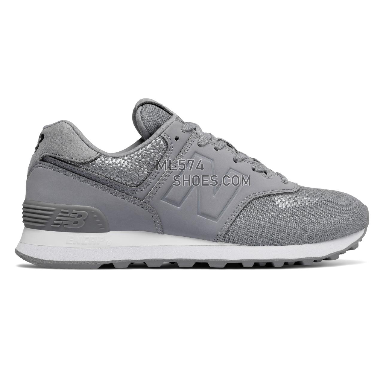 New Balance 574 Tech Raffia - Women's 574 - Classic Silver Grey with Steel - WL574FAB