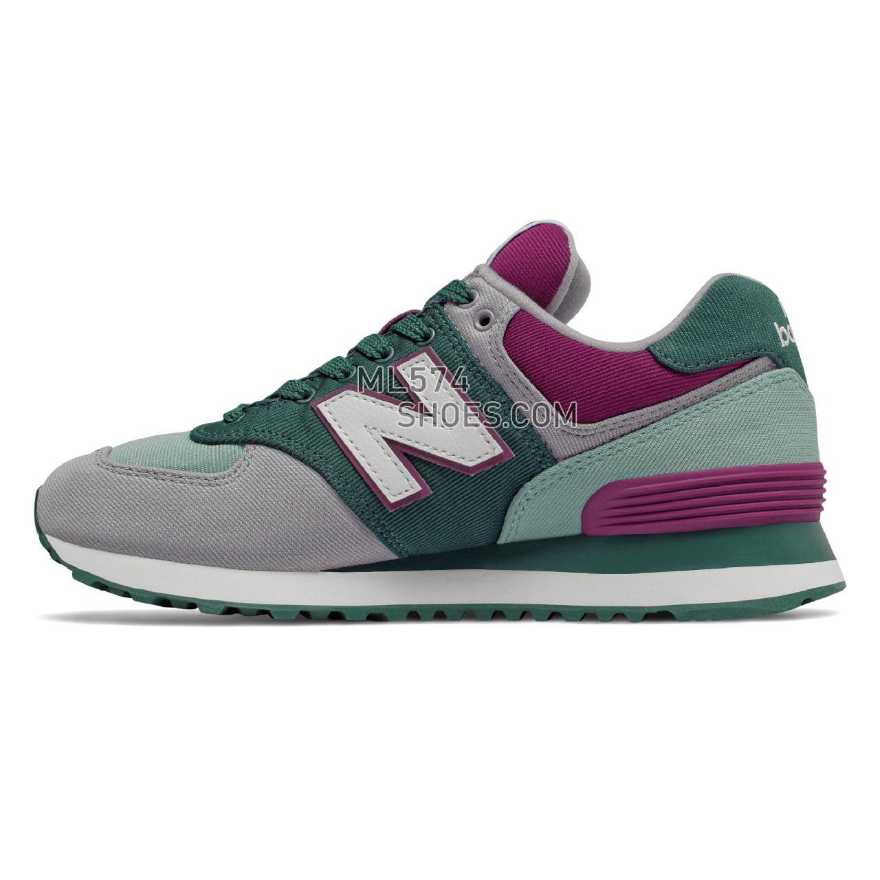 New Balance 574 Outdoor Patch - Women's 574 - Classic Deep Jade with Mineral Sage - WL574INC