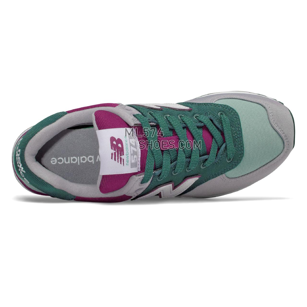New Balance 574 Outdoor Patch - Women's 574 - Classic Deep Jade with Mineral Sage - WL574INC