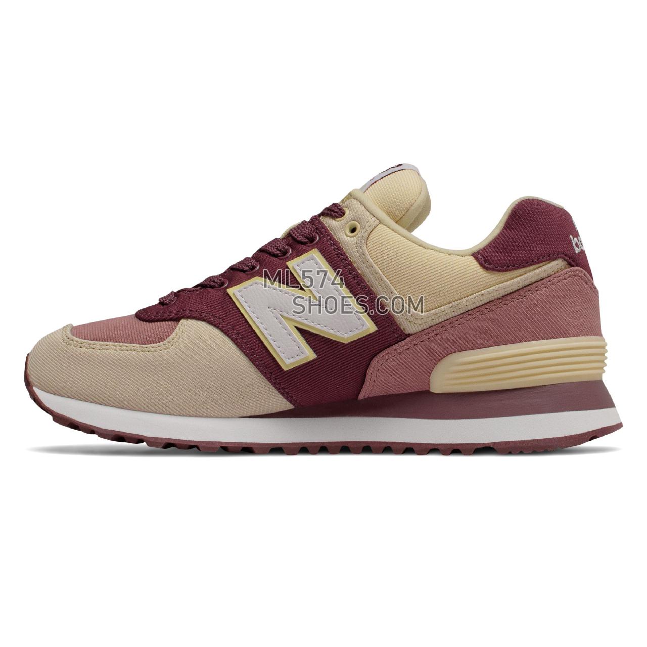 New Balance 574 Outdoor Patch - Women's 574 - Classic Burgundy with Dark Oxide - WL574INB