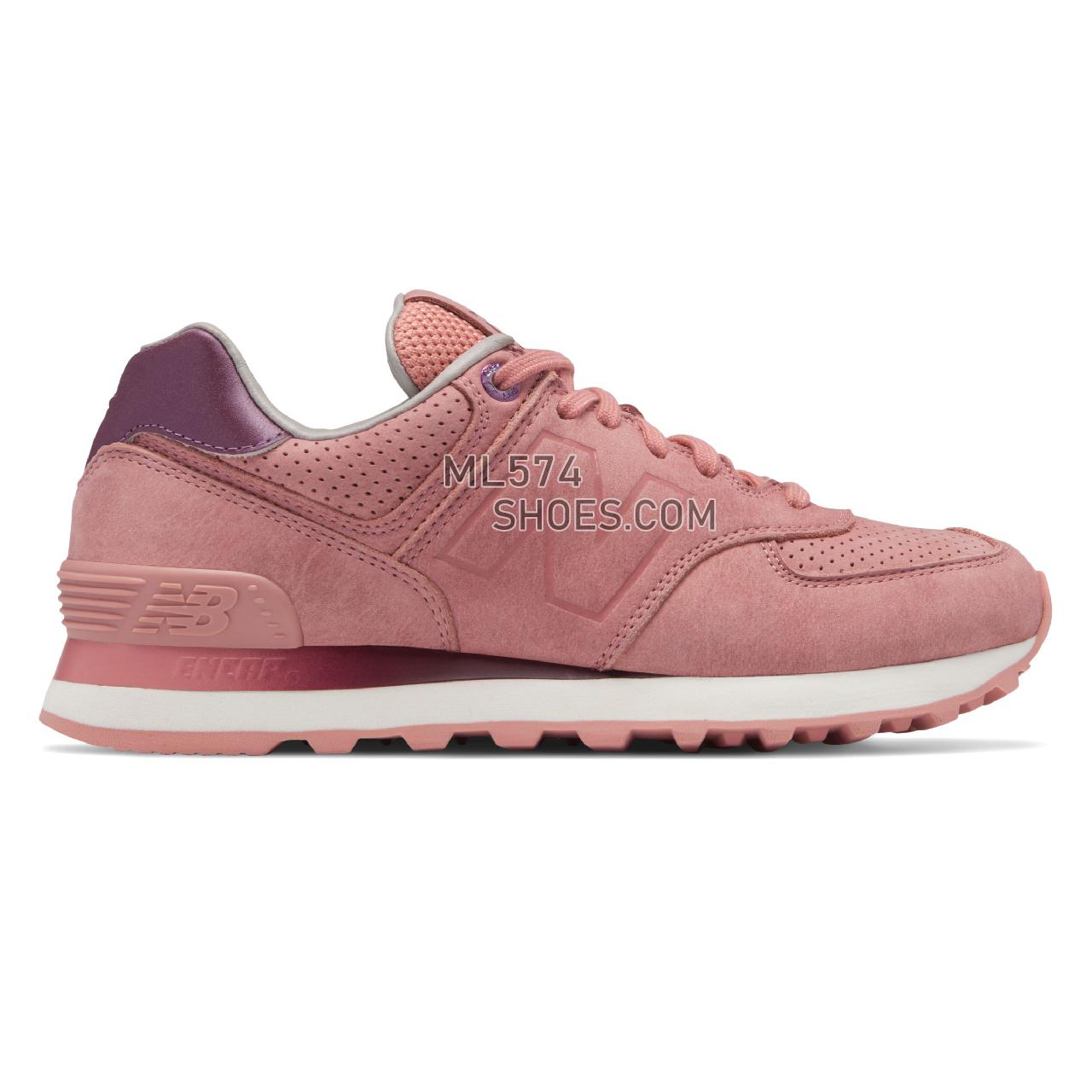 New Balance 574 NB Grey - Women's 574 - Classic Dusted Peach - WL574GRY