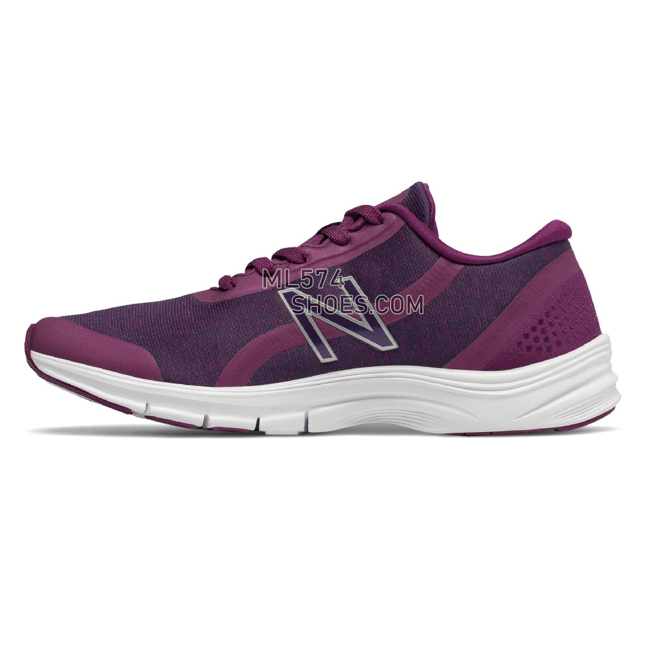 New Balance 711v3 Mesh Trainer - Women's 711 - X-training Claret with Wild Indigo - WX711JC3