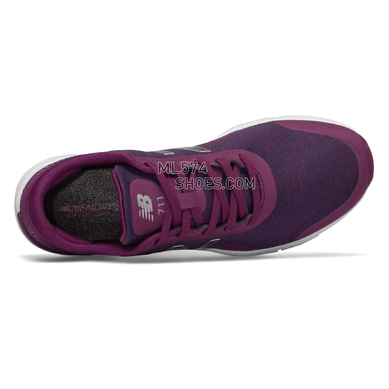 New Balance 711v3 Mesh Trainer - Women's 711 - X-training Claret with Wild Indigo - WX711JC3