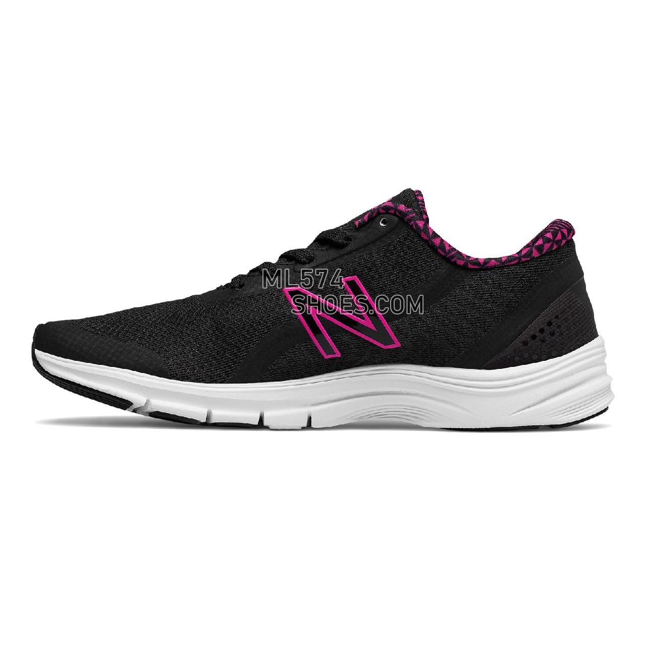 New Balance Pink Ribbon 711v3 Mesh Trainer - Women's 711 - X-training Black with Komen Pink - WX711KA3