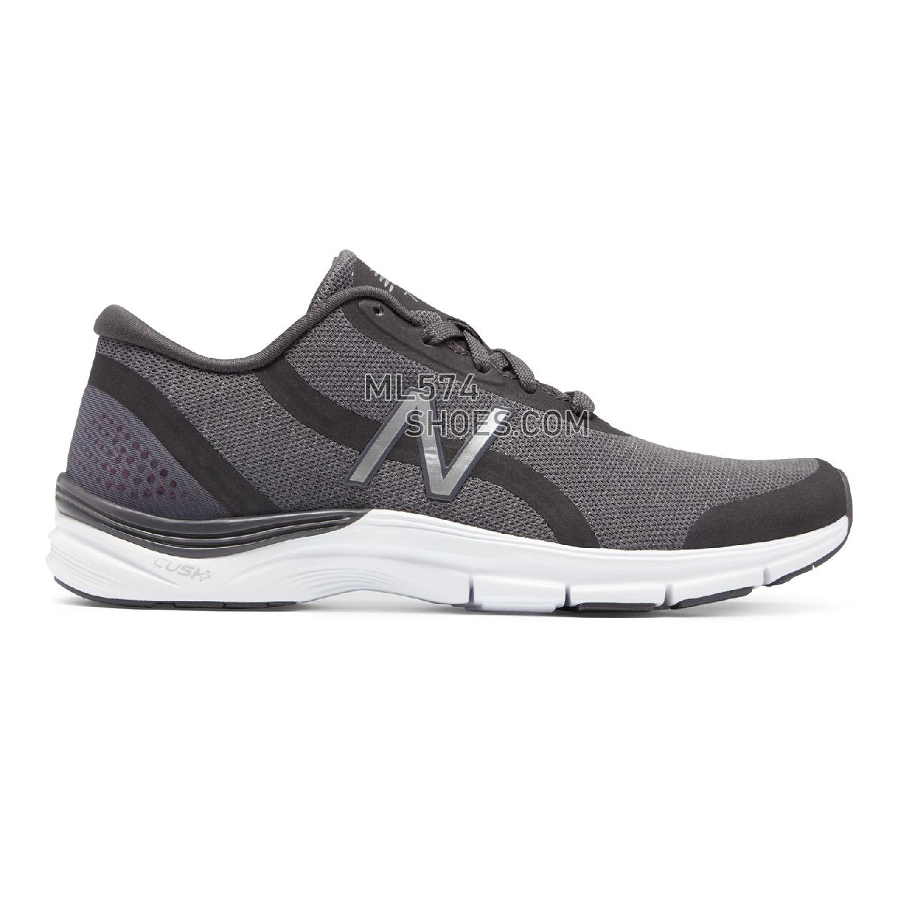 New Balance 711v3 Heathered Trainer - Women's 711 - X-training Charcoal with Silver - WX711CM3