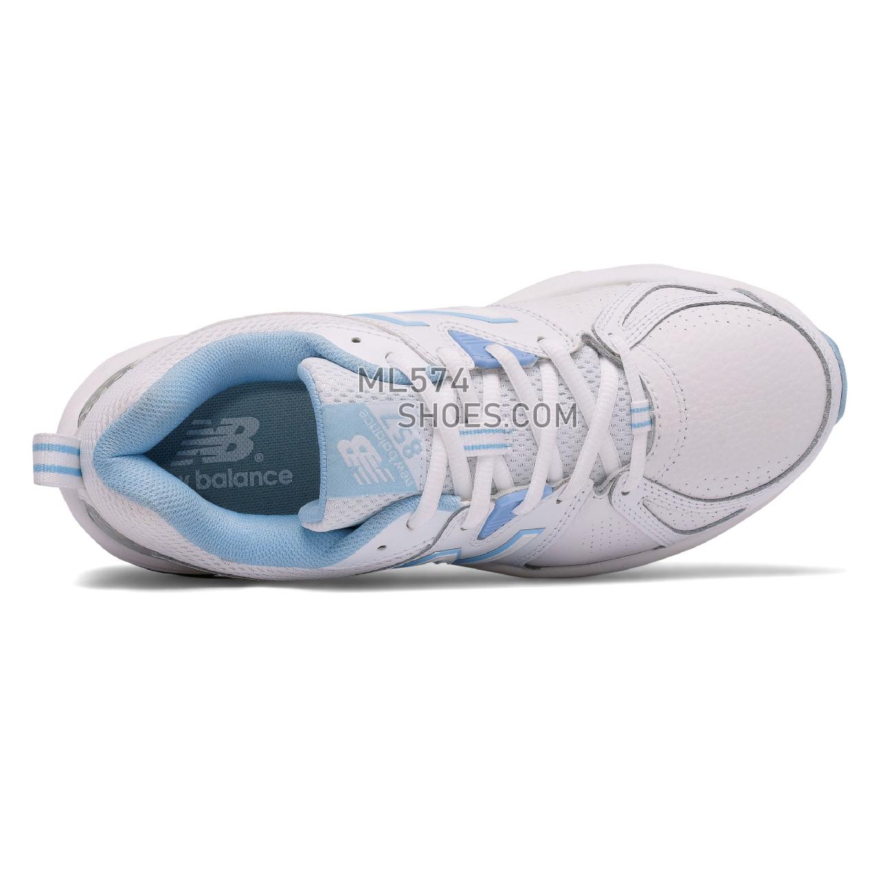 New Balance Womens New Balance 857v2 - Women's 857 - X-training White with Light Blue - WX857WB2