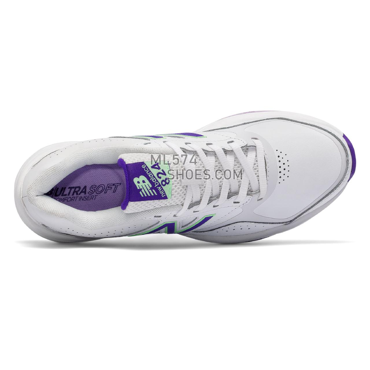 New Balance New Balance 824 Trainer - Women's 824 - X-training White with Deep Violet - WX824WV1