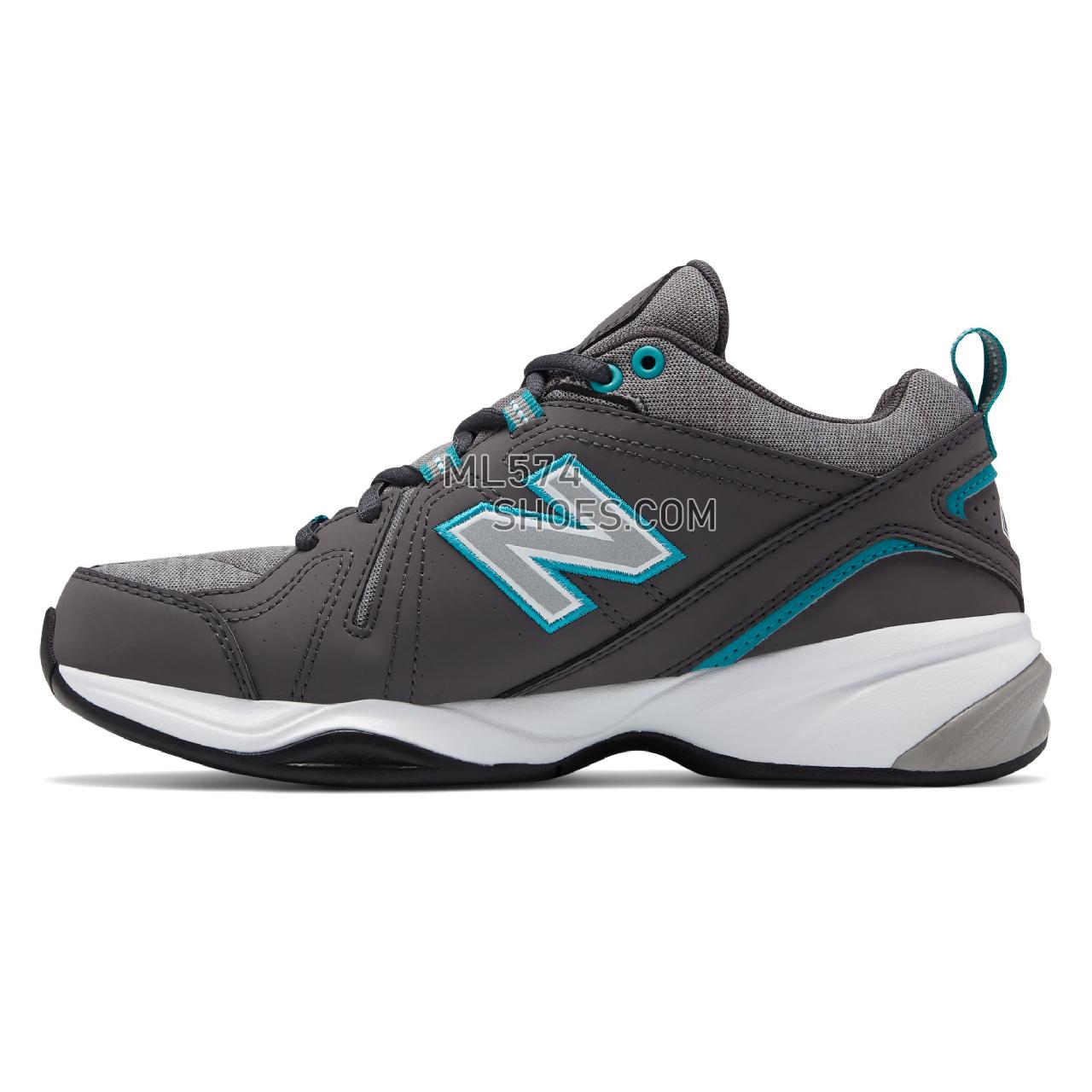 New Balance Womens 608v4 - Women's 608 - X-training Grey with Teal - WX608HH4