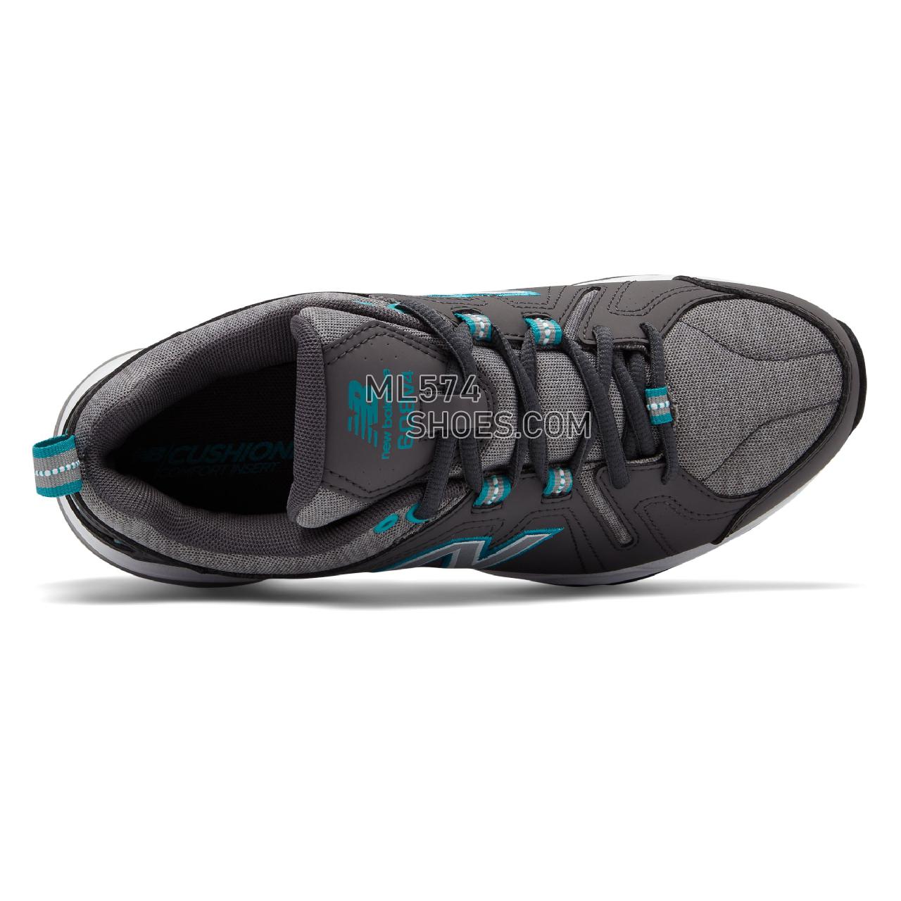 New Balance Womens 608v4 - Women's 608 - X-training Grey with Teal - WX608HH4