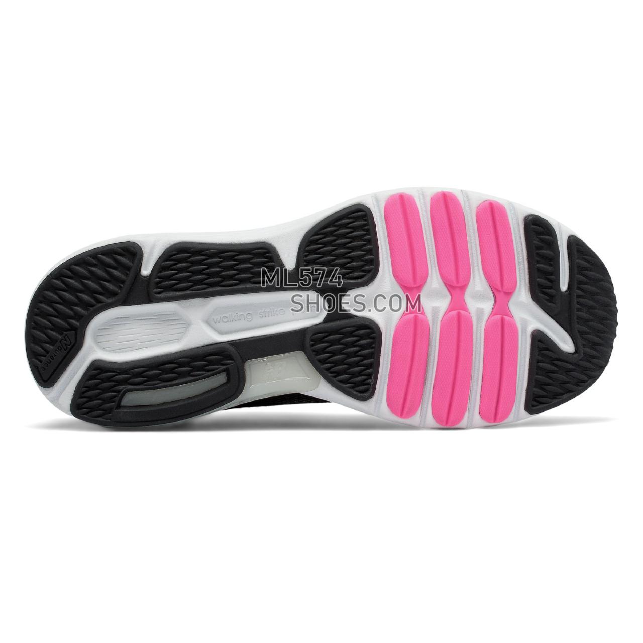 New Balance Pink Ribbon 1865 - Women's 1865 - Walking Black with White and Komen Pink - WW1865KM