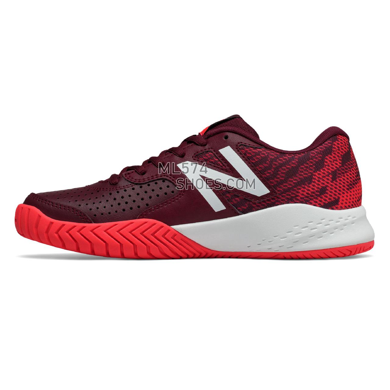 New Balance 696v3 - Women's 696 - Tennis / Court Oxblood with Vivid Coral - WCH696O3