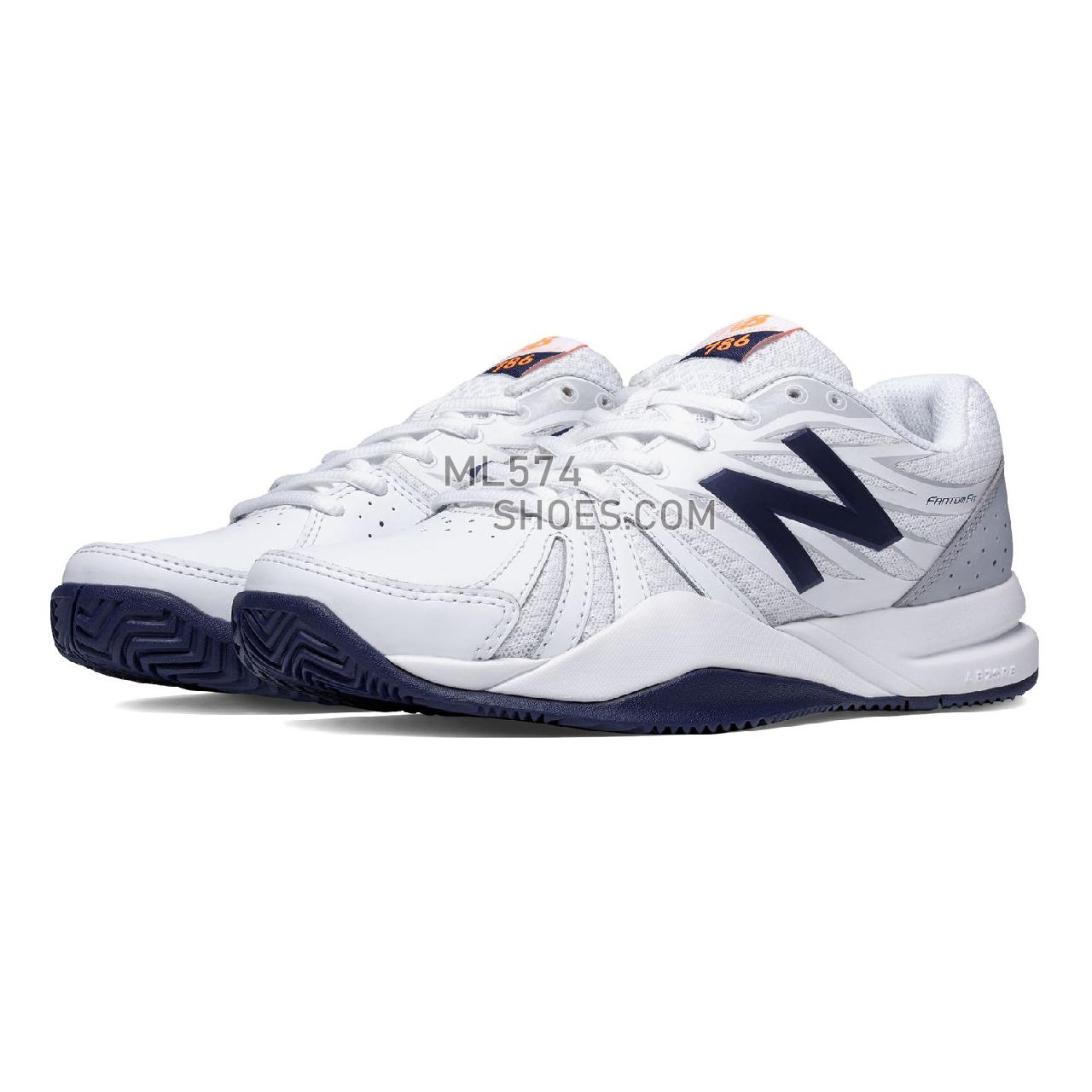 New Balance 786v2 - Women's 786 - Tennis / Court White with Blue - WC786WN2