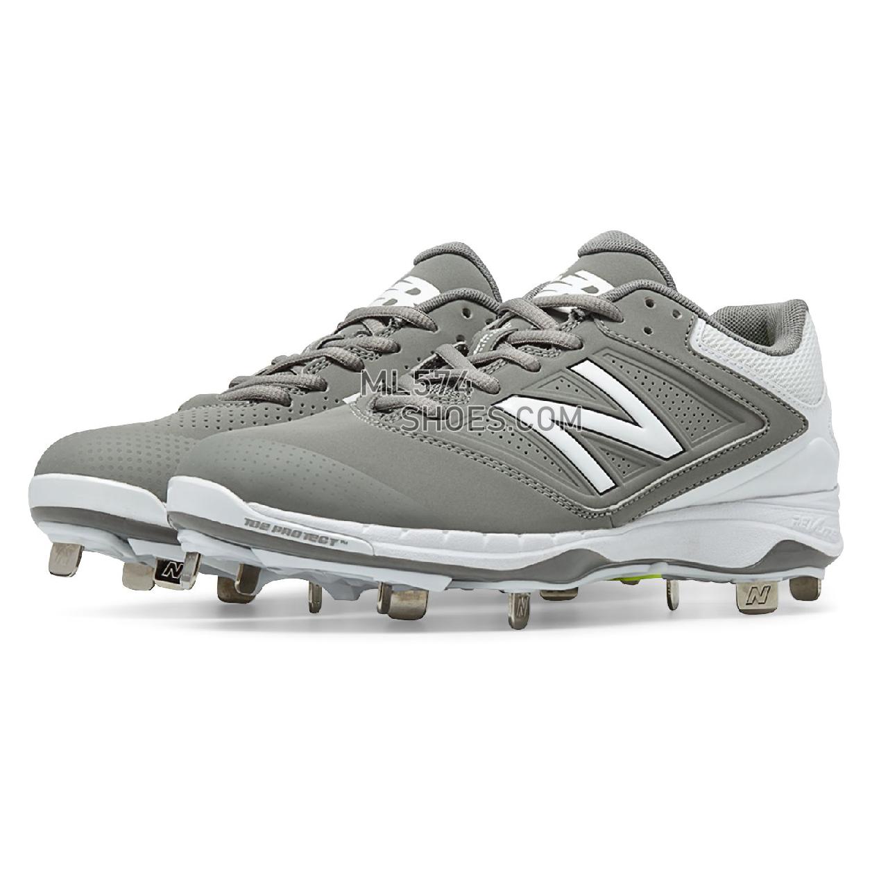 New Balance Metal 4040v1 - Women's 4040 - Baseball Grey with White - SM4040G1