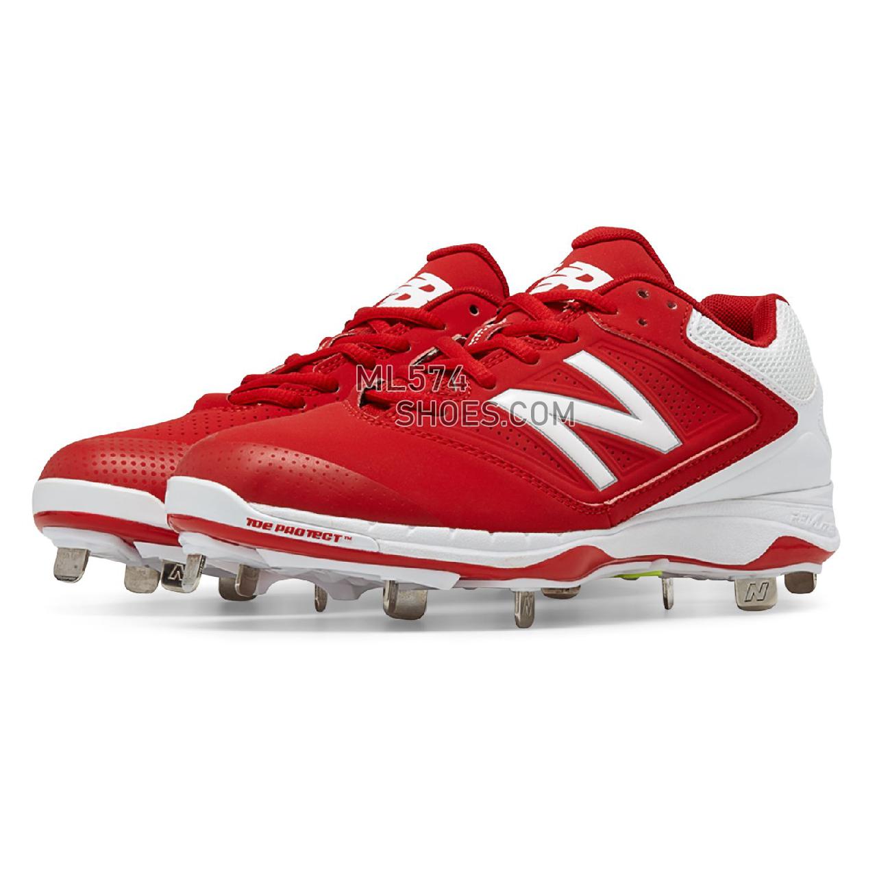 New Balance Metal 4040v1 - Women's 4040 - Baseball Red with White - SM4040R1