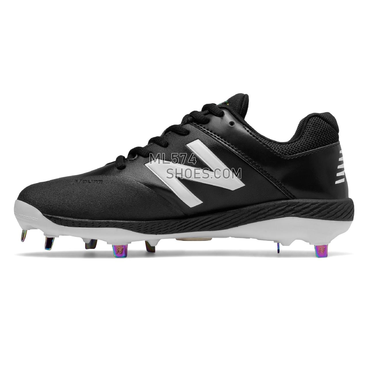 New Balance Low-Cut Fuse1 Metal Cleat - Women's 1 - Baseball Black with White - SMFUSEK1