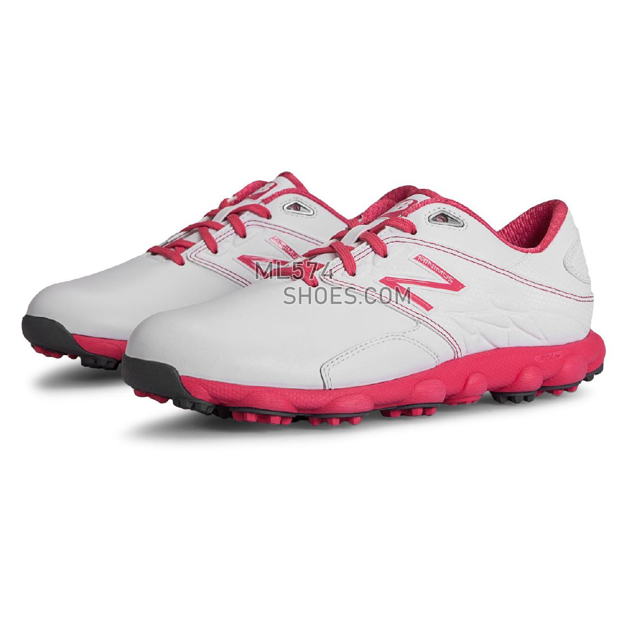 New Balance Pink Ribbon Minimus LX Golf - Women's 1002 - Golf White with Komen Pink - NBGW1002K