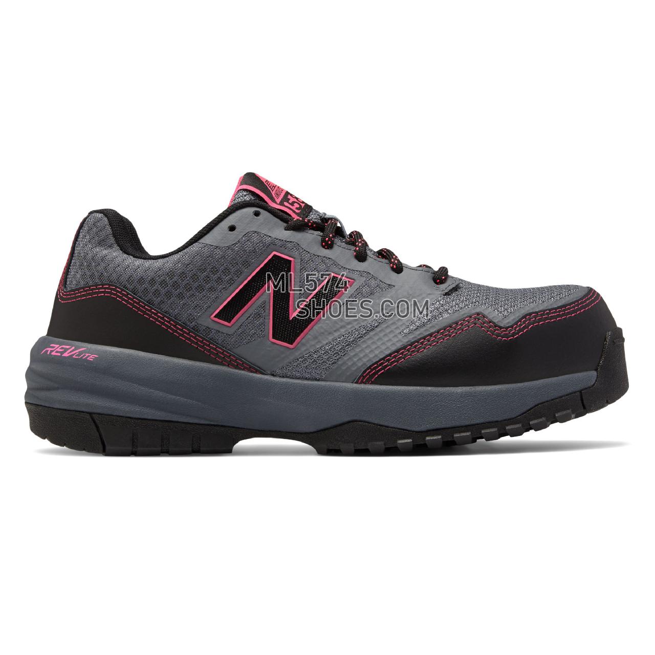 New Balance Composite Toe 589 - Women's 589 - Industrial Grey with Pink - WID589T1
