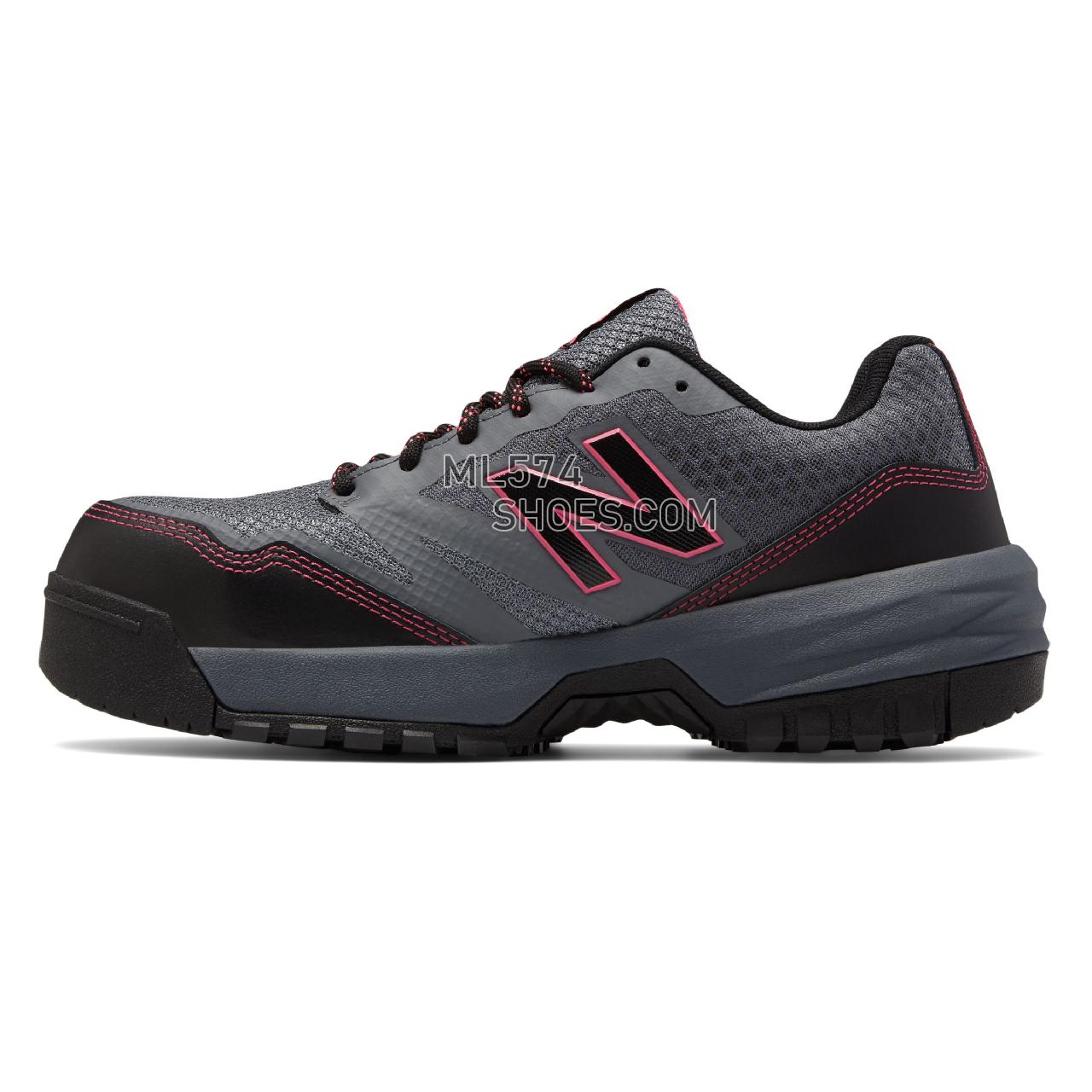 New Balance Composite Toe 589 - Women's 589 - Industrial Grey with Pink - WID589T1
