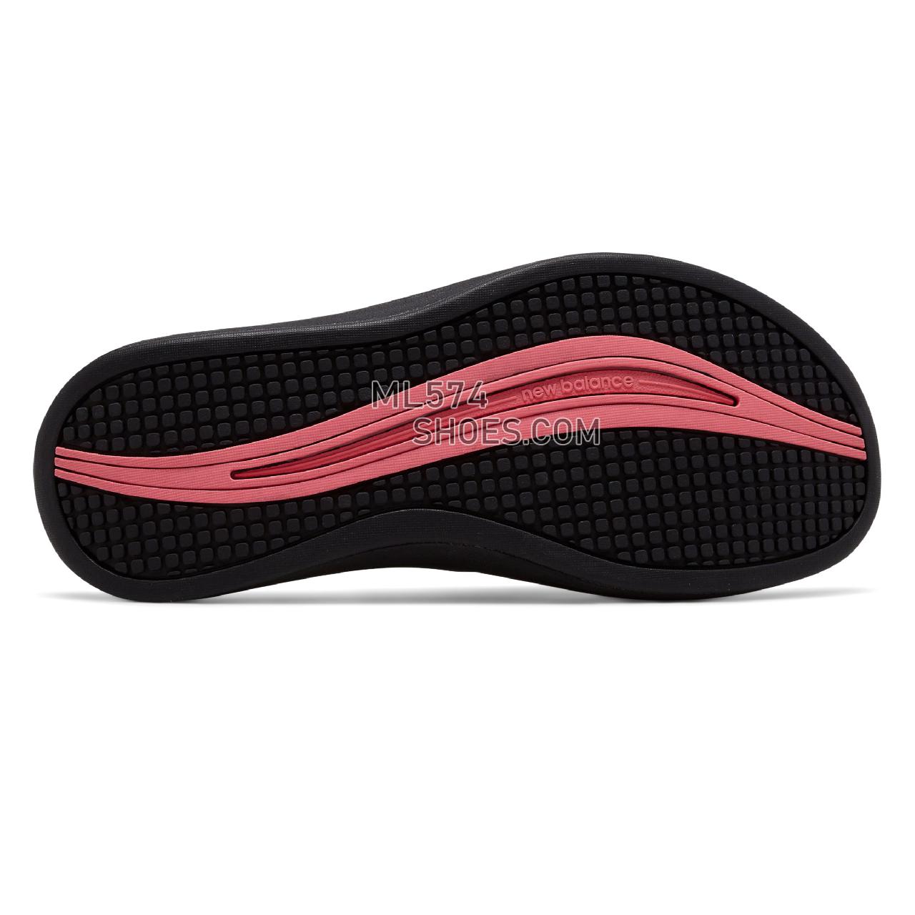 New Balance Revive Sport Thong - Women's 6087 - Sandals Black with Pink Zing - W6087BKI