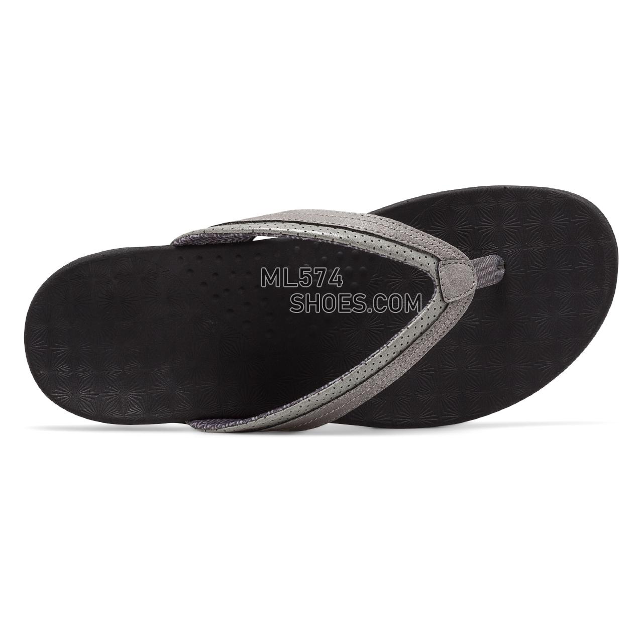 New Balance Hayden Thong - Women's 6101 - Sandals Silver with Black - WR6101SL