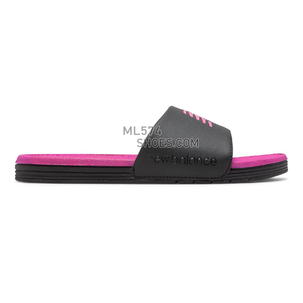 New Balance NB Pro Slide - Women's 3068 - Sandals Black with Azalea - W3068BKI