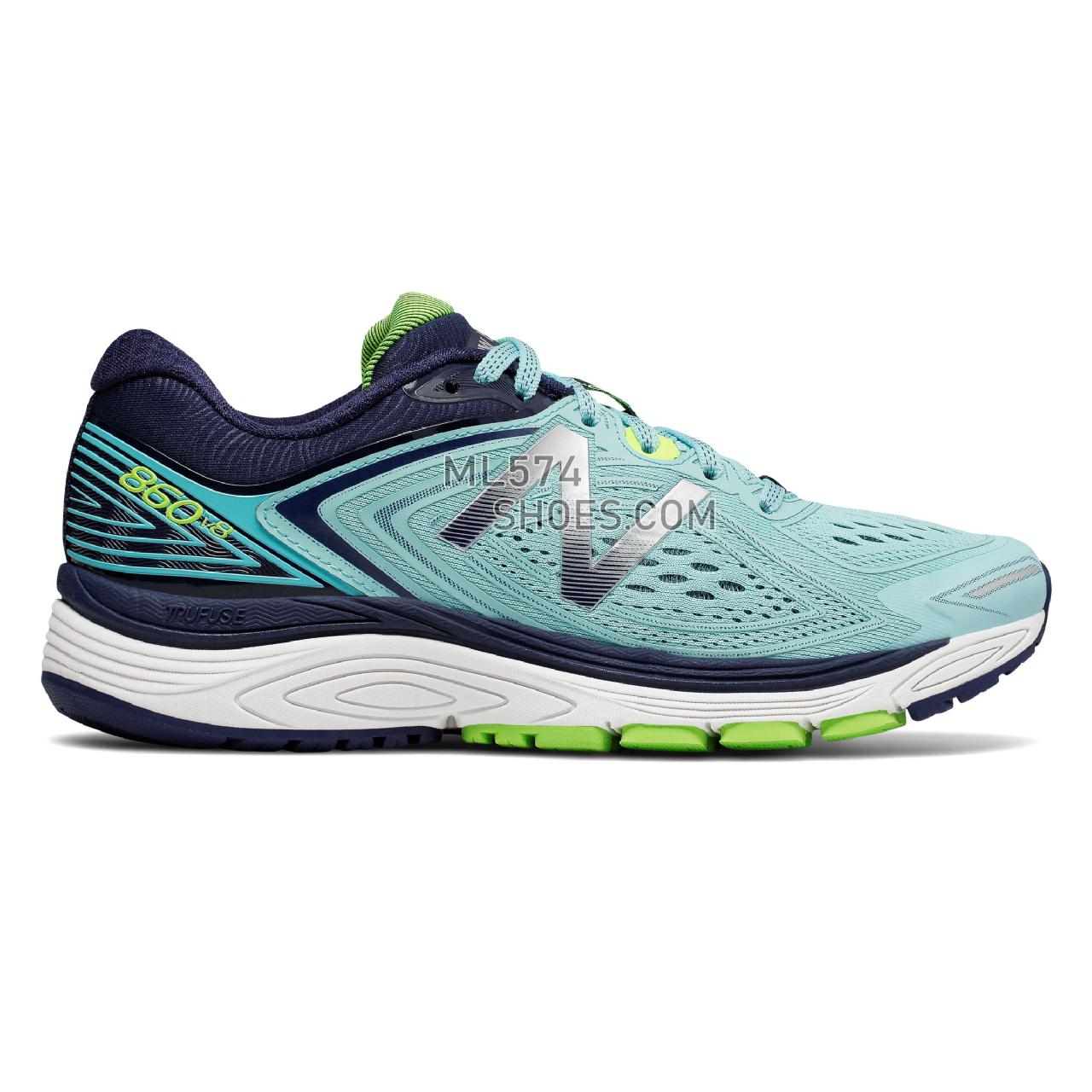 New Balance 860v8 - Women's 860 - Running Sea Spray with Pigment and Energy Lime - W860BN8
