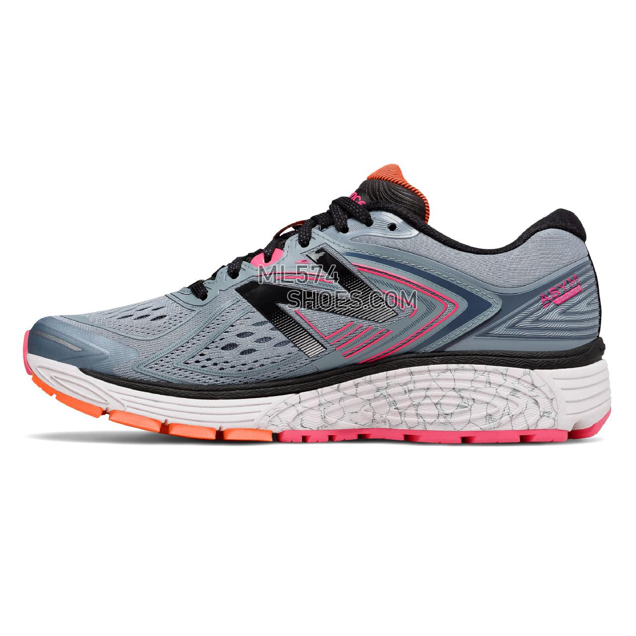 New Balance 860v8 - Women's 860 - Running Reflection with Alpha Pink and Black - W860GP8