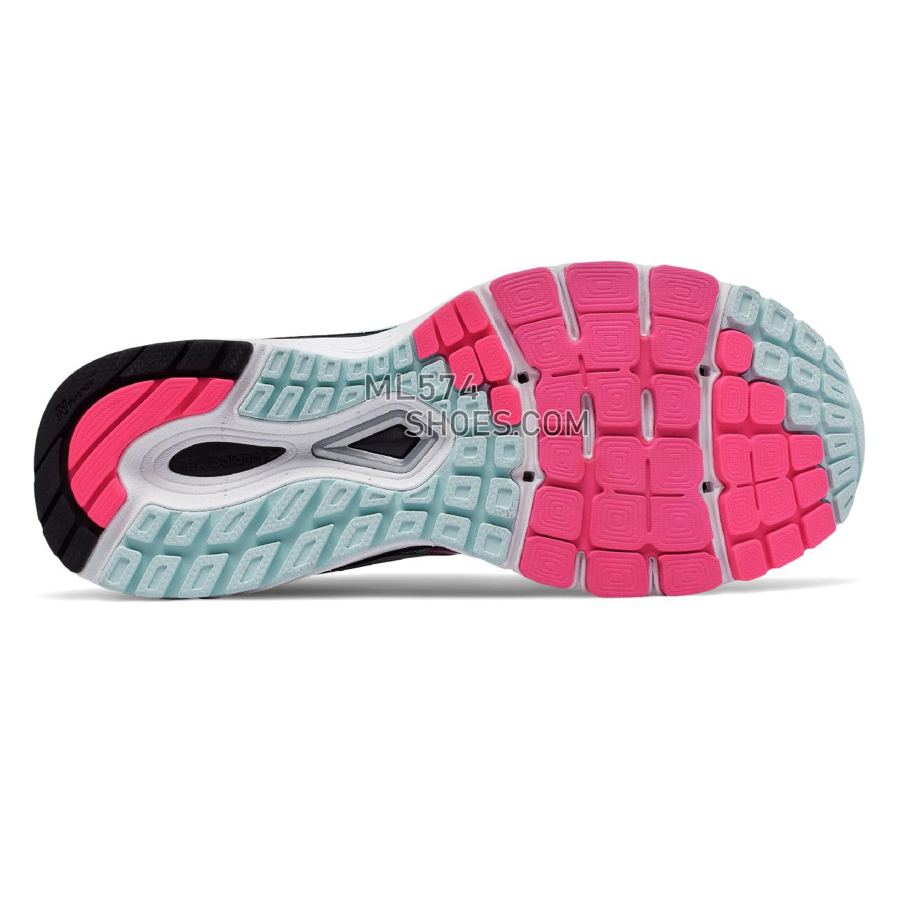 New Balance 880v7 - Women's 880 - Running Light Porcelain Blue with Black and Alpha Pink - W880GB7