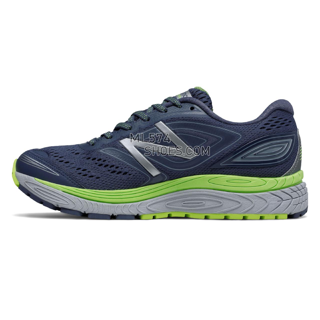 New Balance 880v7 GTX - Women's 880 - Running Vintage Indigo with Cyclone and Lime Glo - W880BX7