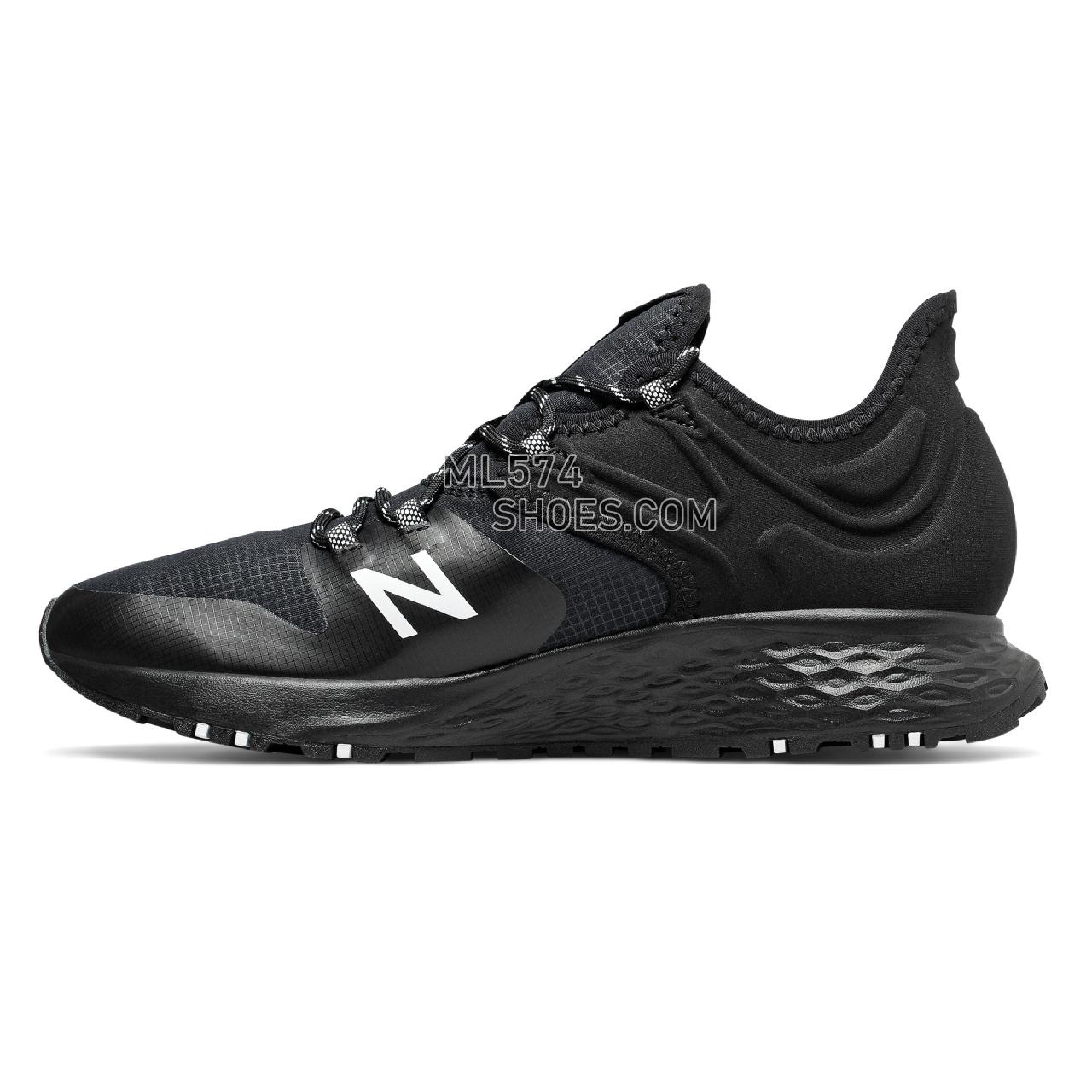 New Balance Fresh Foam Roav Trail - Men's Trail Running - Black with White - MTROVLK