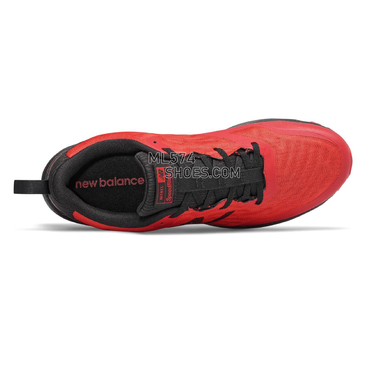 New Balance NITREL v3 - Men's Trail Running - Red with Black - MTNTRCT3