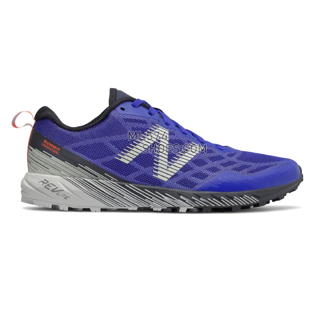 New Balance Summit Unknown - Men's Trail Running - UV Blue with Alpha Orange - MTUNKNU