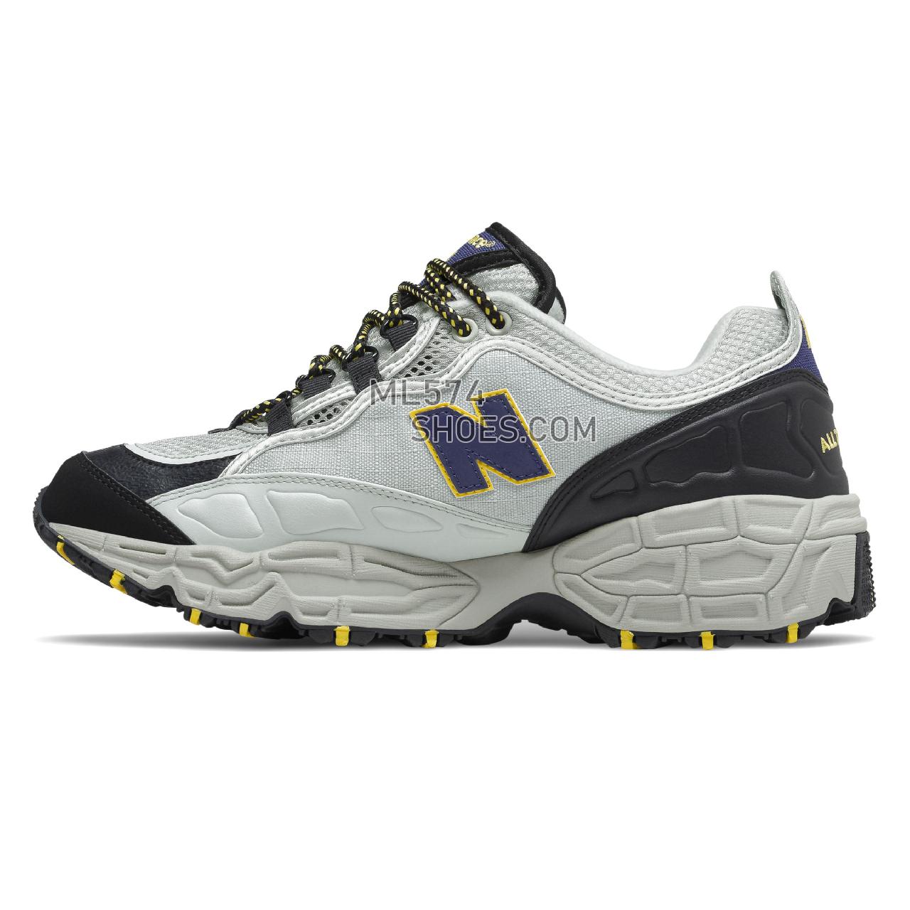 New Balance 801 - Men's Trail Running - Grey with Black and Yellow - M801AT