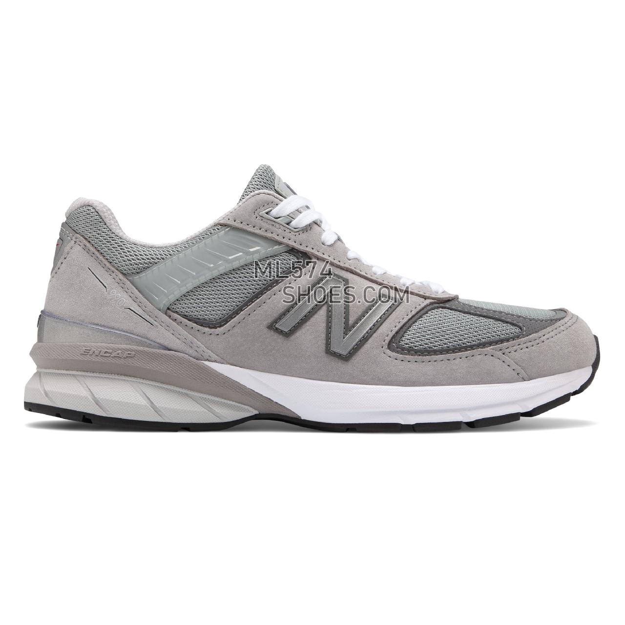 New Balance 990v5 Made in US - Men's Neutral Running - Grey with Castlerock - M990GL5