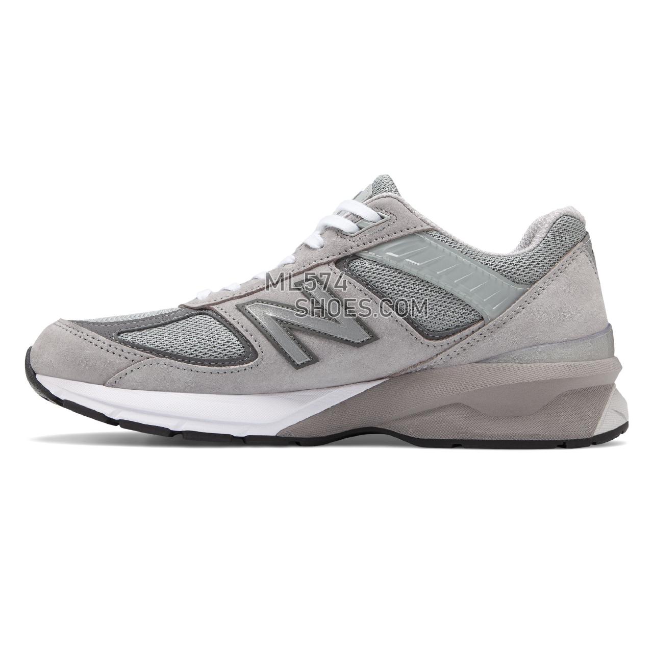 New Balance 990v5 Made in US - Men's Neutral Running - Grey with Castlerock - M990GL5