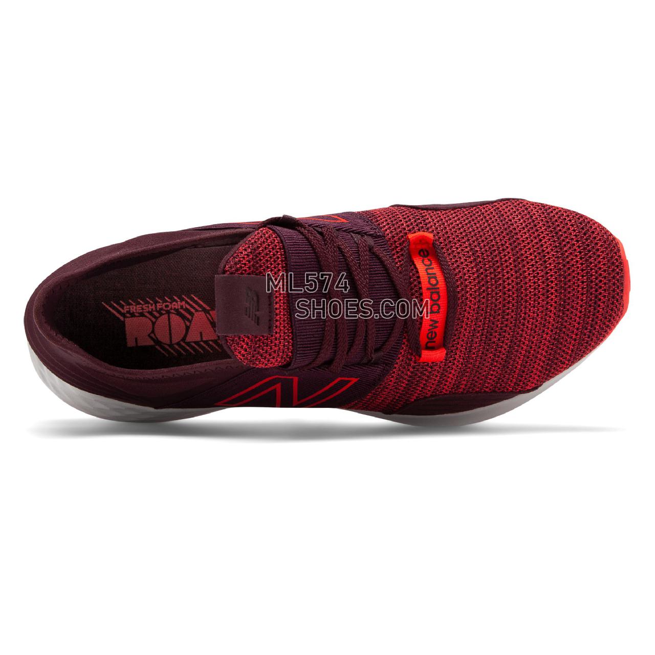 New Balance Fresh Foam Roav Knit - Men's Neutral Running - Henna with Energy Red - MROAVKE
