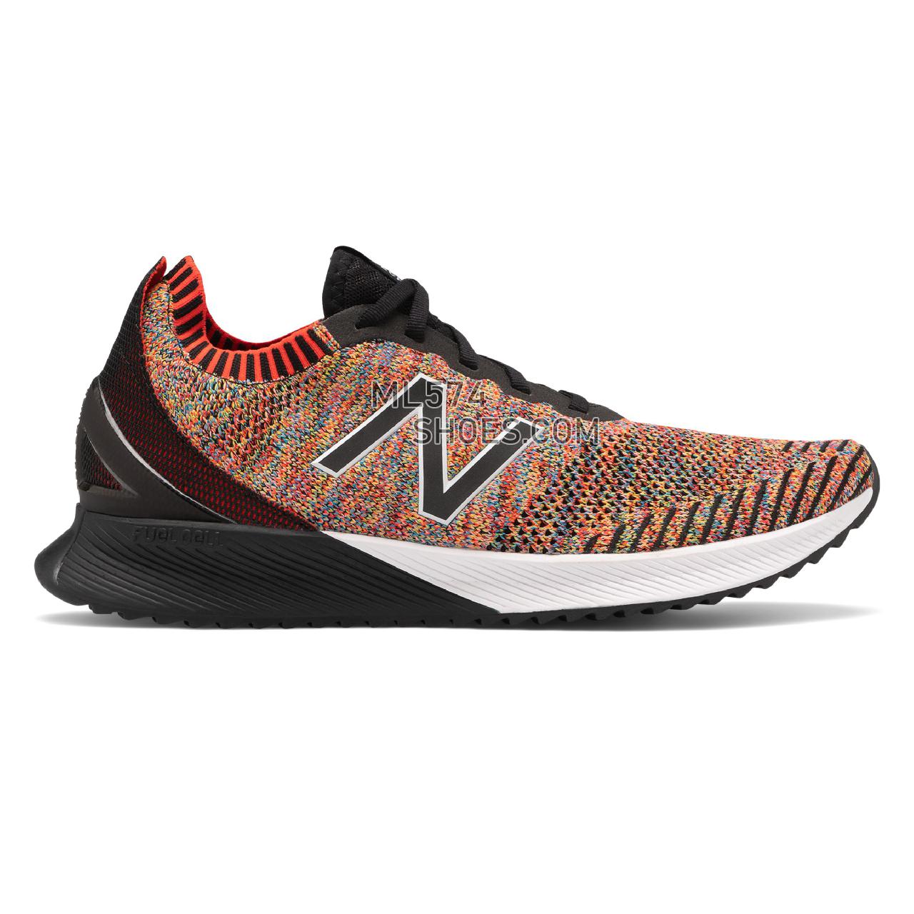 New Balance FuelCell Echo - Men's Neutral Running - Neo Flame with Sulphur Yellow and Vision Blue - MFCECCM