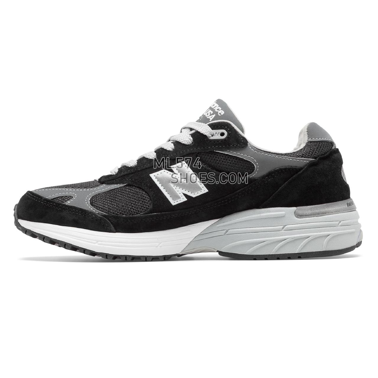 New Balance Made in US 993 - Men's Neutral Running - Black with Grey - MR993BK