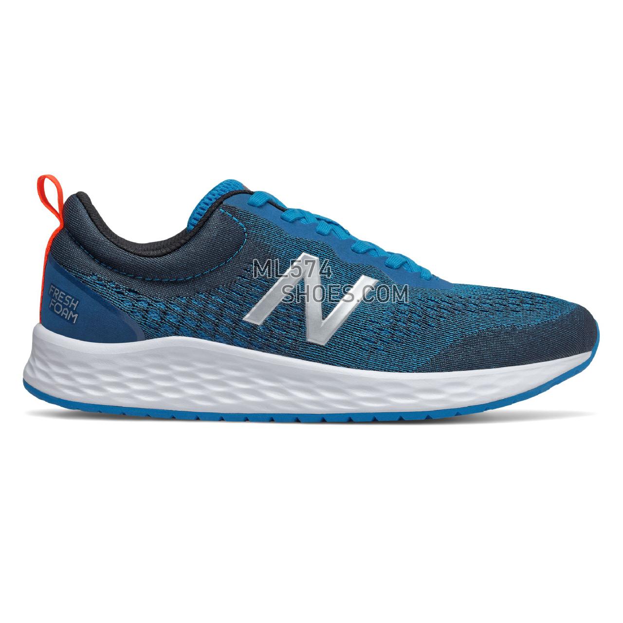 New Balance Fresh Foam Arishi v3 - Men's Neutral Running - Vision Blue with Alpha Orange - MARISSG3