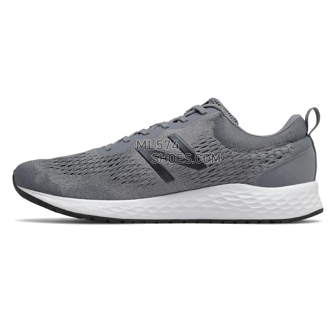 New Balance Fresh Foam Arishi - Men's Neutral Running - Gunmetal with Steel and Black - MARISLG3