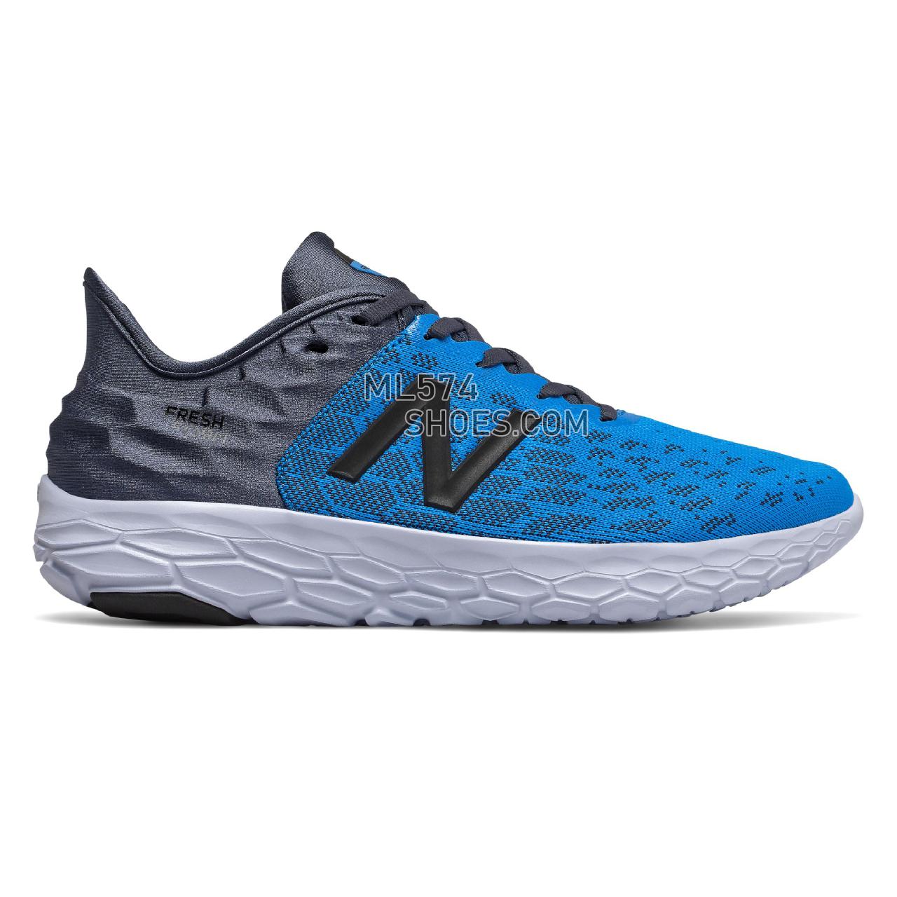 New Balance Fresh Foam Beacon v2 - Men's Neutral Running - Vision Blue with Thunder - MBECNBN2