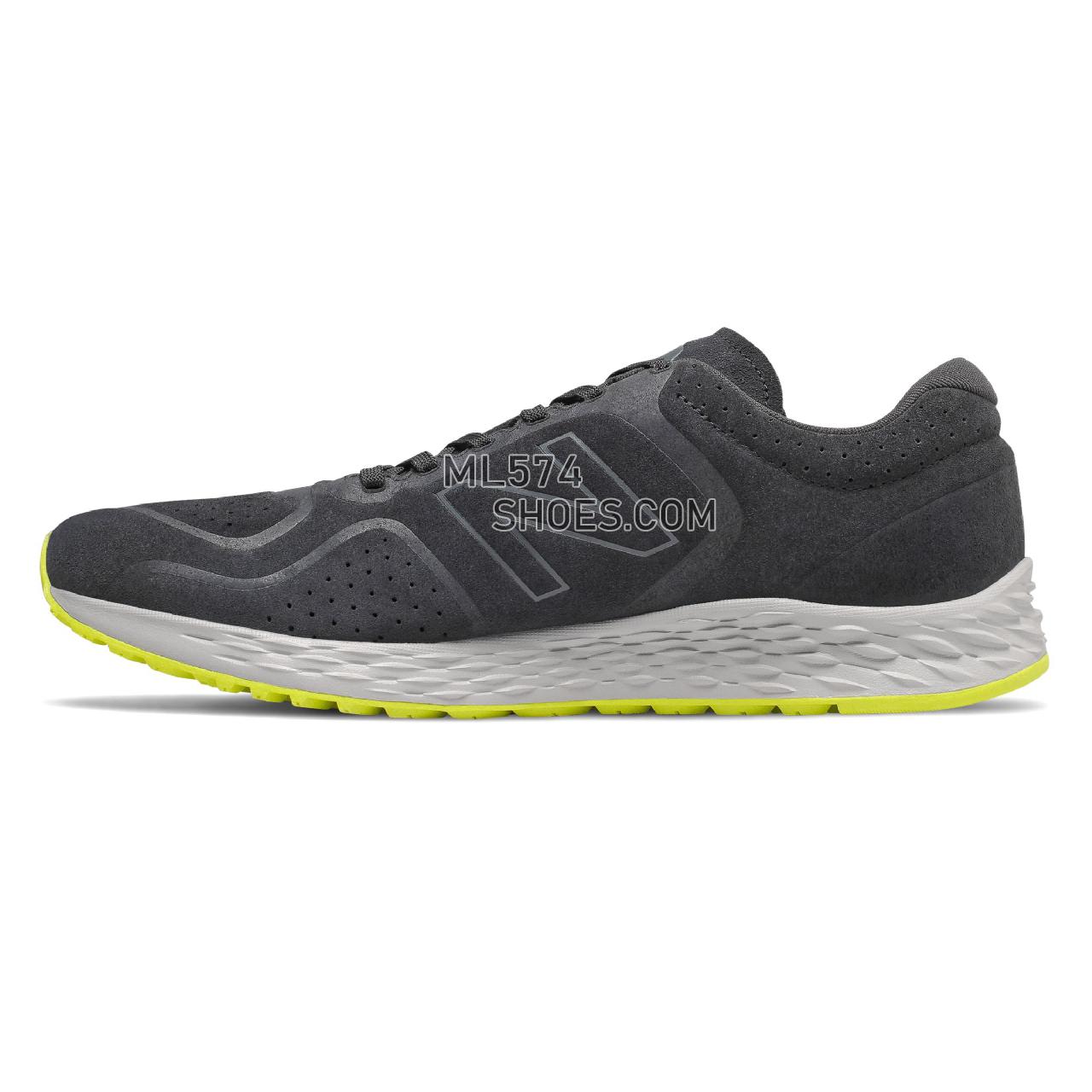 New Balance Fresh Foam Arishi v2 - Men's Neutral Running - Black with Sulphur Yellow - MARISSB2