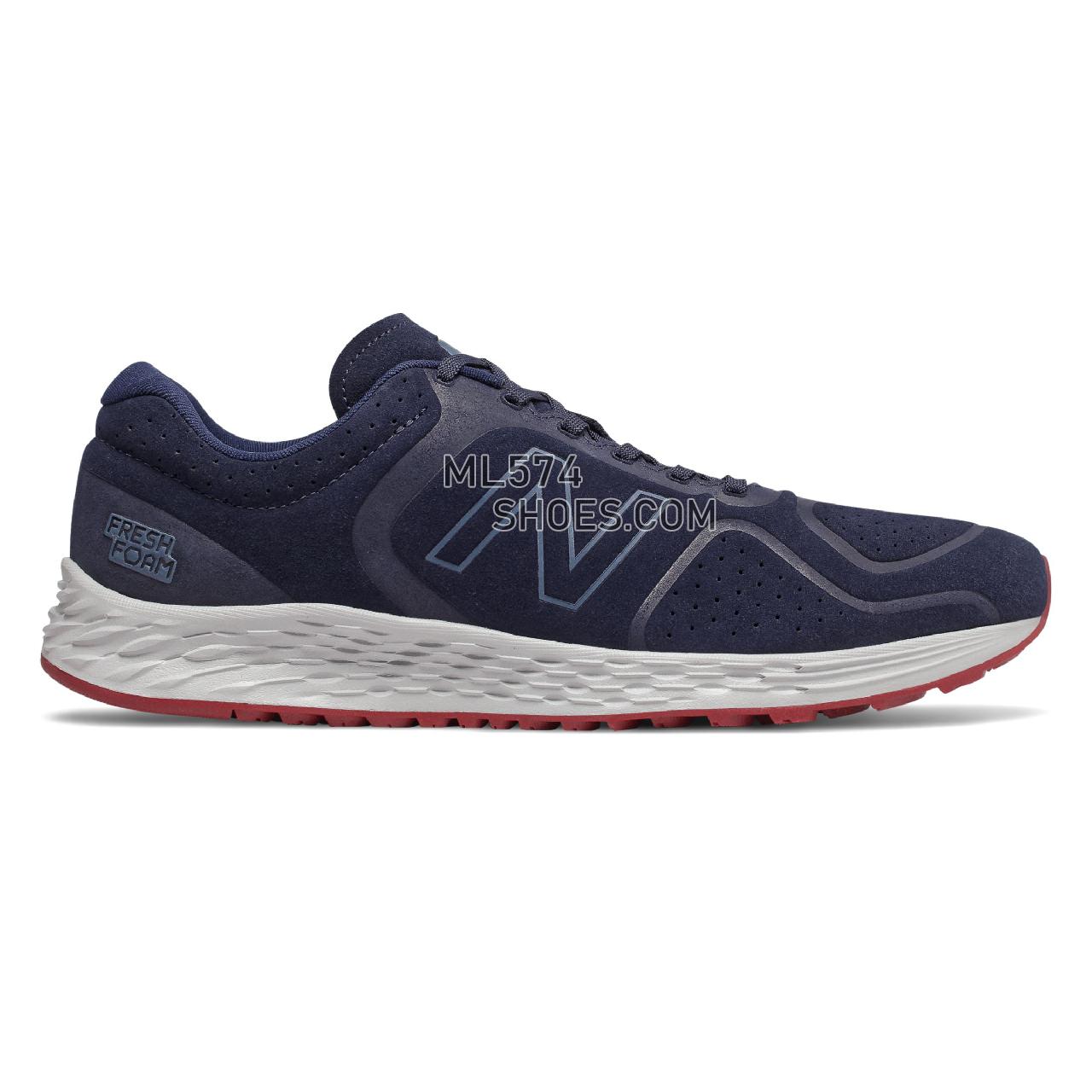 New Balance Fresh Foam Arishi v2 - Men's Neutral Running - Navy with Red - MARISSN2