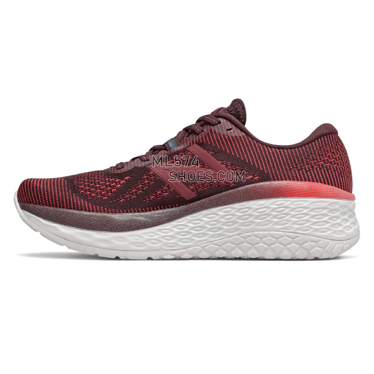 New Balance Fresh Foam More - Men's Neutral Running - Henna with Energy Red and Burgundy - MMORHN